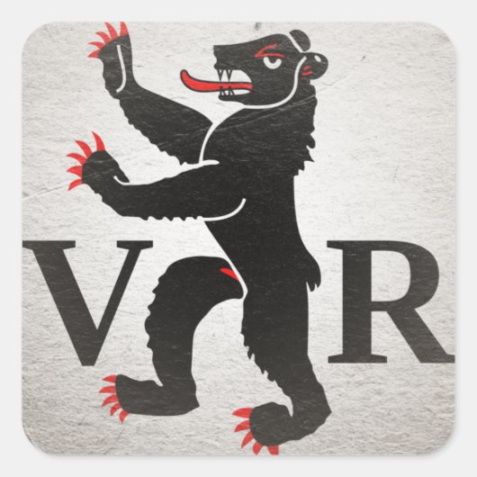 Appenzell Ausserrhoden Vierkante Sticker (Voorkant)