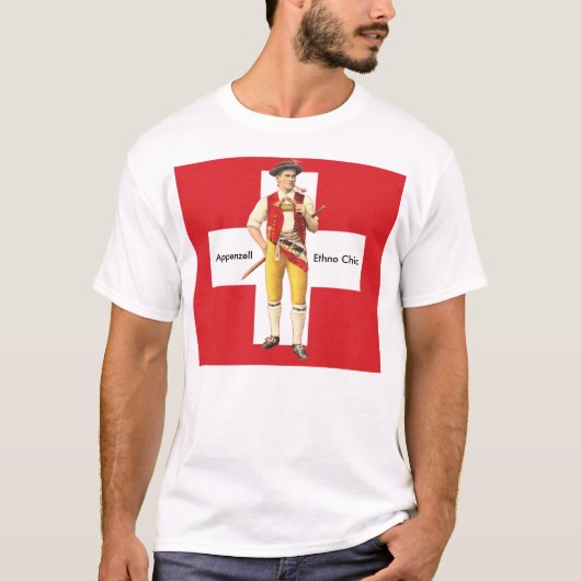 Appenzell Ethno Chic Cowherd Traditional Costume T-shirt (Voorkant)