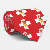 Appenzell Innerrhoden Trachten Stropdas Ethno Chic (Opgerold)