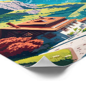 Appenzell Zwitserland vintage reisillustratie Poster (Hoek)