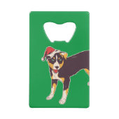 Appenzeller Dog Kerstmis Creditkaart Flessenopener (Achterkant)