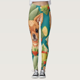 Appenzeller Hond Mozaïek Kleurrijk Aangepast Patro Leggings