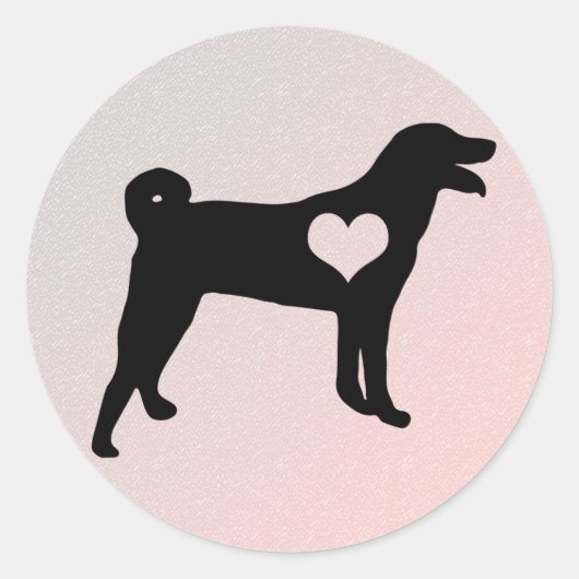 Appenzeller Sennenhund Hart Stickers (Voorkant)