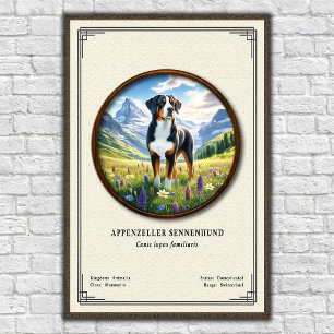 Appenzeller Sennenhund Zoölogische Serie Poster