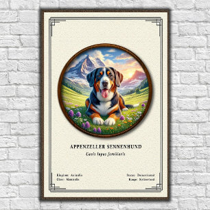 Appenzeller Sennenhund Zoölogische Serie Poster