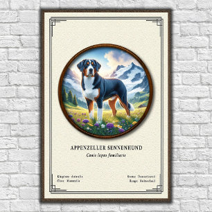 Appenzeller Sennenhund Zoölogische Serie Poster