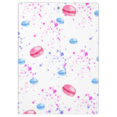 Appetitie makelaars in waterverf splatters klembord (Achterkant)