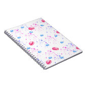 Appetitie makelaars in waterverf splatters notitieboek (Rechterzijde)