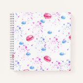 Appetitie makelaars in waterverf splatters notitieboek (Voorkant)