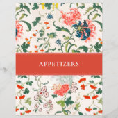 Appetizer Recipe Divider | Stijlvolle Floral (Voorkant)