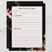 Appetizer Recipes | Zwarte botanische kersen (Voorkant / Achterkant)