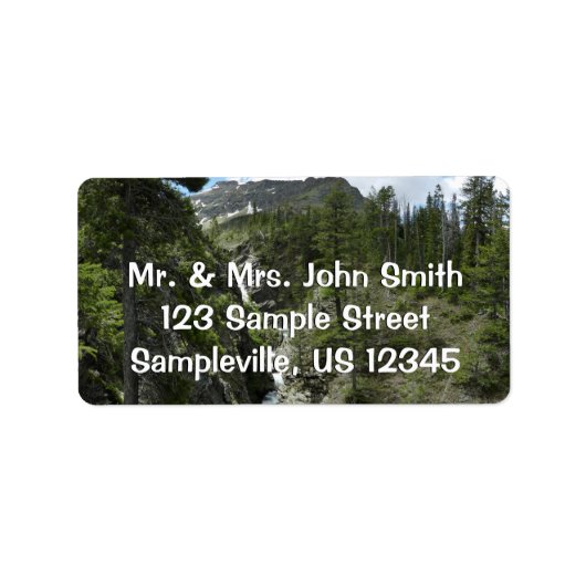 Appistoki Herfsten en piek in Glacier National Par Etiket (Voorkant)