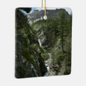 Appistoki Herfsten en piek in Glacier National Par Keramisch Ornament (Rechts)