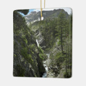 Appistoki Herfsten en piek in Glacier National Par Keramisch Ornament (Links)