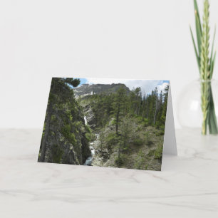 Appistoki-waterval en -piek in Glacier National Pa Kaart