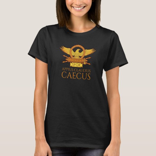Appius Claudius Caecus Oude Romeinse geschiedenis T-shirt (Voorkant)