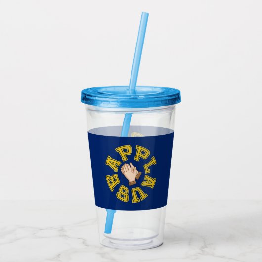 Applaus Acryl Drinkbeker (Achterkant)