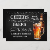 Applaus en Bier elk Jaar Sla de Datum op Kaart (Voorkant / Achterkant)