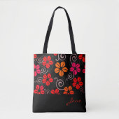 Applaus Flower Gepersonaliseerde Canvas tas (Voorkant)