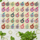 Applaus in Retrostijl Theedoek (Gevouwen)