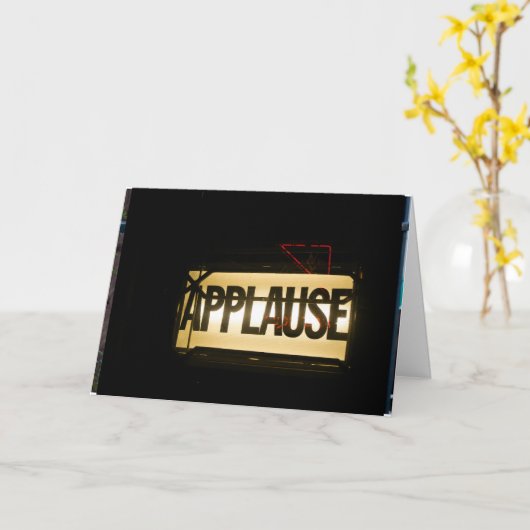 Applaus Kaart (Gele Bloem)