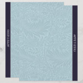 Applaus | Ontvanger divider |  Blauwe Floral (Voorkant / Achterkant)