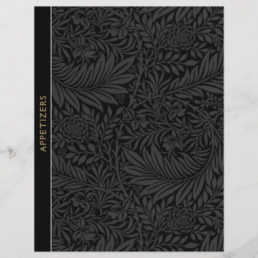 Applaus | Ontvanger divider | zwarte Floral (Achterkant)