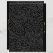 Applaus | Ontvanger divider |  zwarte Floral (Voorkant / Achterkant)