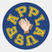 Applaus Ronde Sticker (Voorkant)