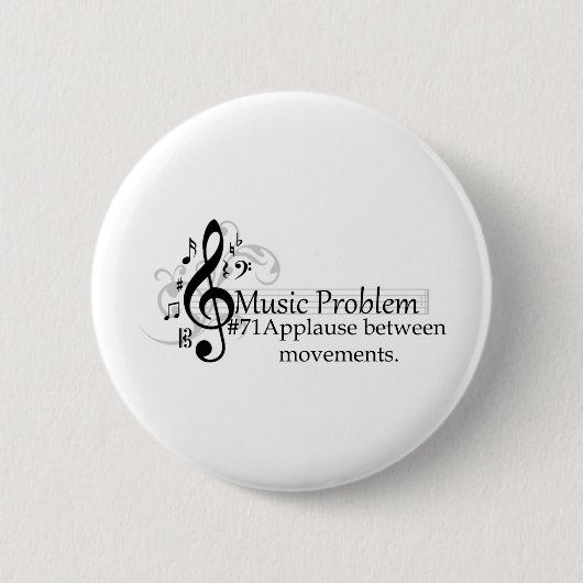 Applaus tussen bewegingen. ronde button 5,7 cm (Voorkant)
