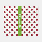 Applaus van rode en groene leraren op maat fleece deken (Voorkant (Horizontaal))