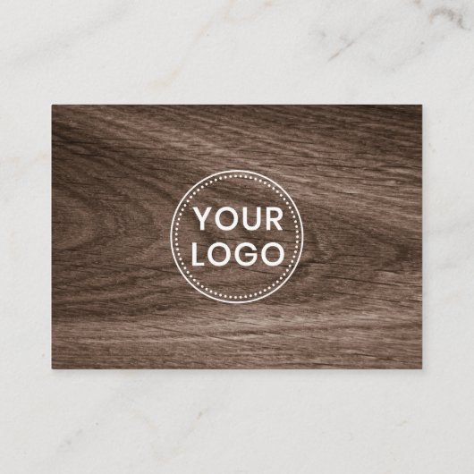 Applaus voor de aanschaf van hout met aangepaste l afsprakenkaartje (Achterkant)