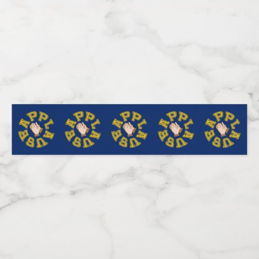 Applaus Waterfles Etiket (Enkel label)