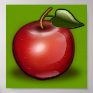 apple_002_Vector_Clipart Poster