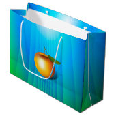 Apple 3-d groot cadeauzakje (Voorkant Gekanteld)