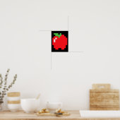 Apple 80s Videogame Halloween Groepskostuum Poster (Keuken)
