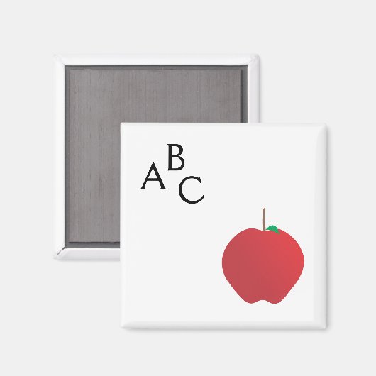 Apple, A, B, C magneet (Voorkant / Achterkant)