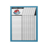 Apple A+ Blue Teachers' Grade Sheets Notitieblok (Linkerzijde)
