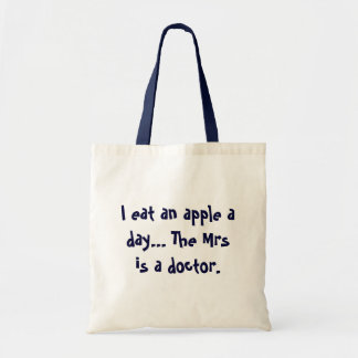 Apple a Day Bag - Funny Joke for Men Tote Bag