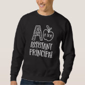 Apple A Is For Assistant Principal Leopard 1st Day Trui (Voorkant)