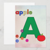 Apple A Letter A (Voorkant / Achterkant)
