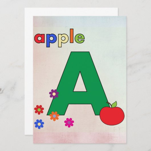Apple A Letter A (Voorkant / Achterkant)