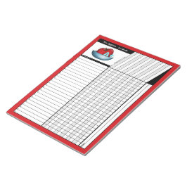 Apple A+ Red Teachers' Grade Sheets Notitieblok