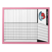 Apple A+ Roze Notitieblok van de Grade Sheets van (Voorkant)