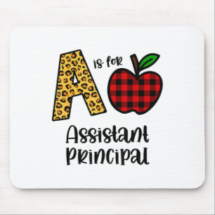 Apple A staat voor Direct Principal CK to School Muismat