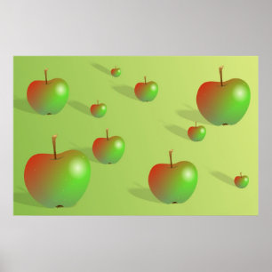 Apple-achtergrond Poster
