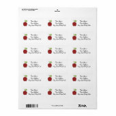 Apple adresetiketten etiket (Full Sheet)