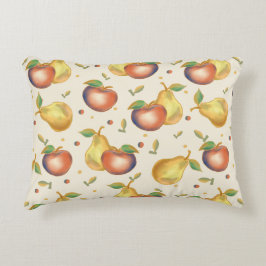 Apple and Pear Accent Pillow Kussen