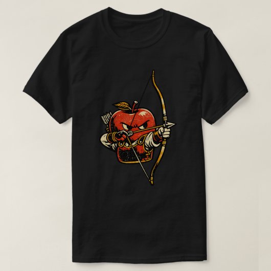 Apple Archer — Grappige Fruit Japanse Boogschutter T-shirt (Design voorkant)