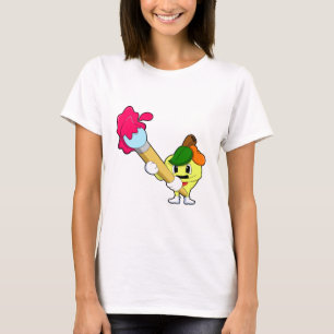Apple as Painter with Paint T-shirt